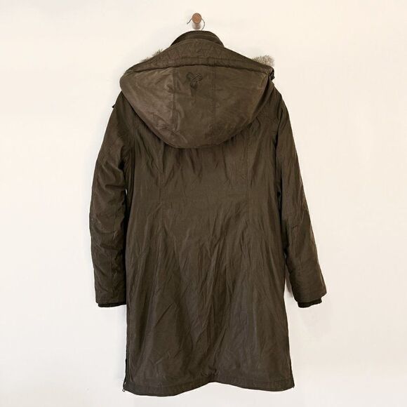 Aritzia TNA Chamonix Army Green Faux Fur Lined Parka - Picture 3 of 11